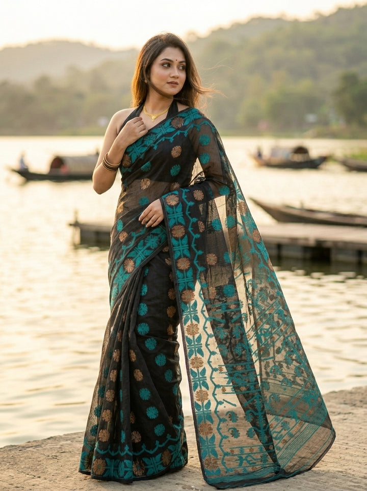 Kanaklata  Jamdani  Saree
