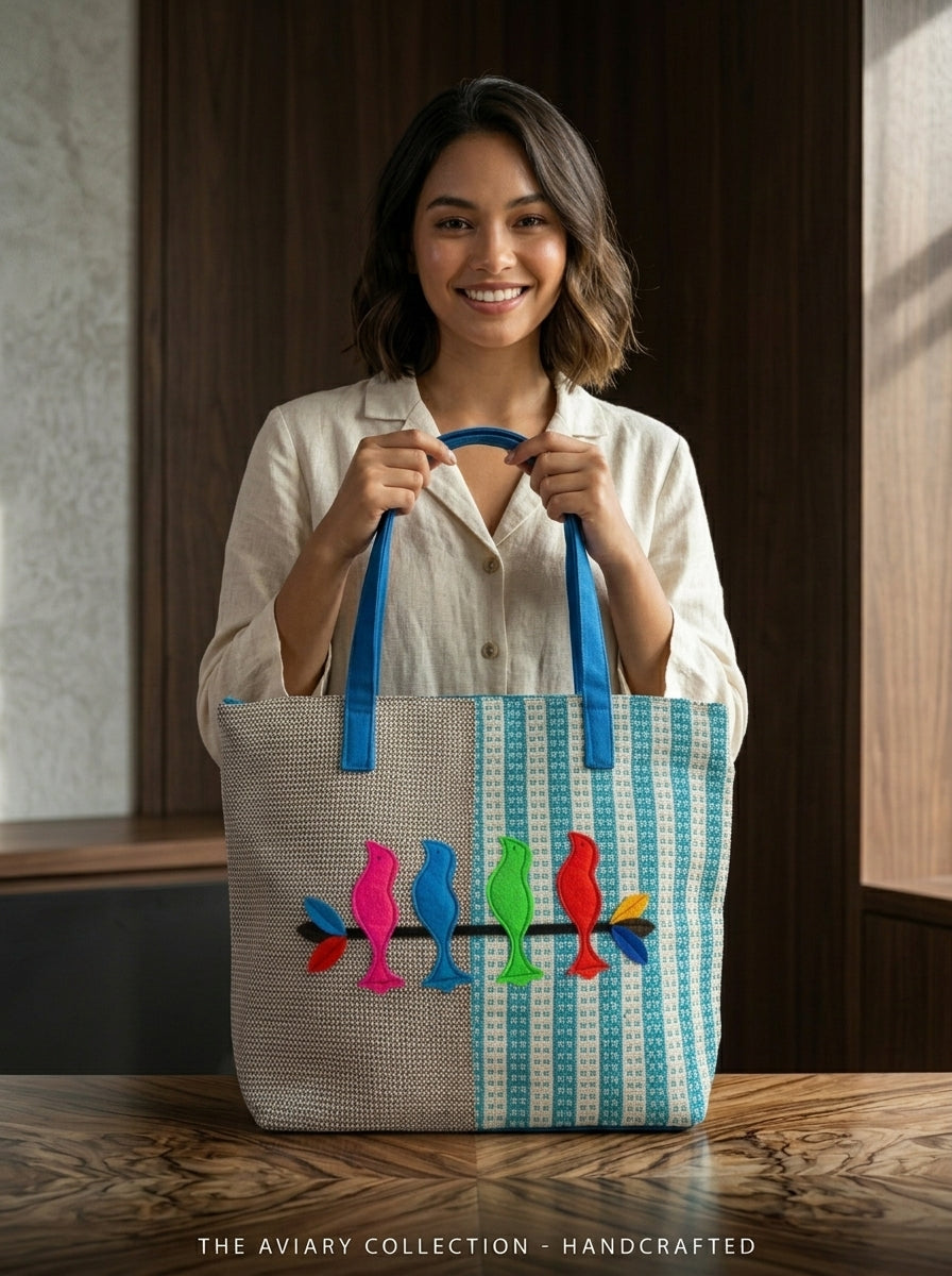 Carry Style- Dual Tone Tote Bag