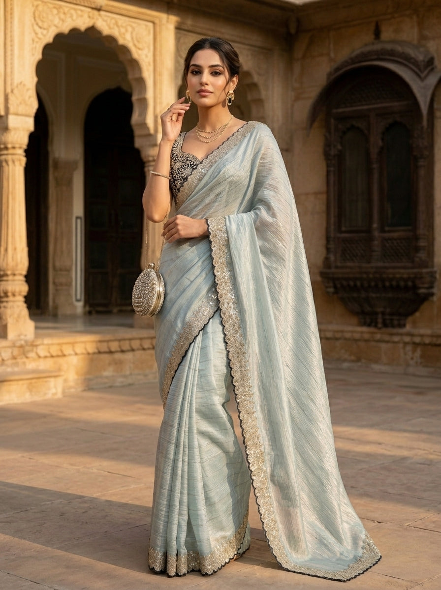 Nature Symphony Chiffon Saree