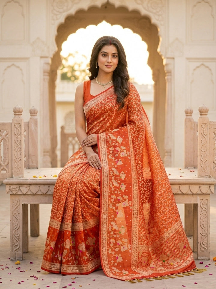 Auralis Organza Tissue  Silk Saree