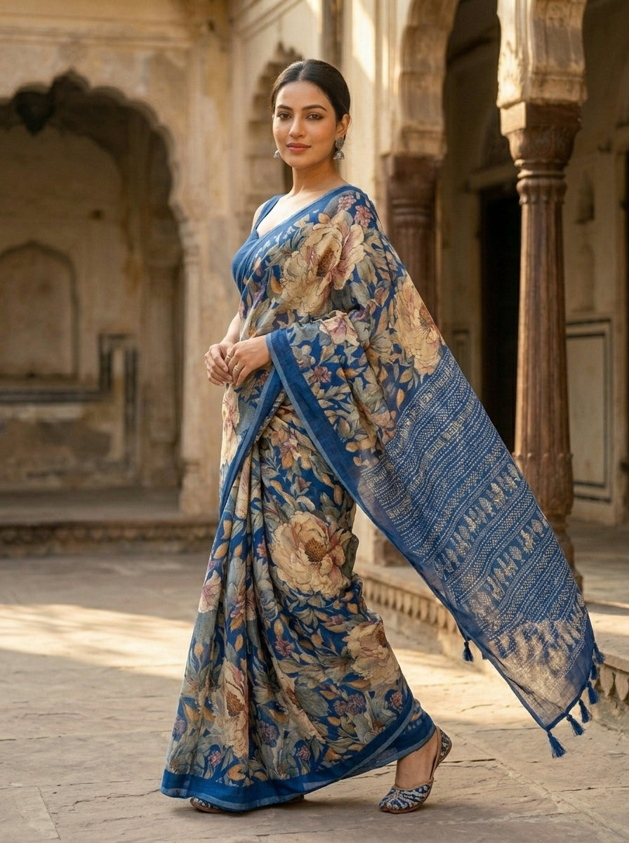Endless Wanderlust Semi Tussar Silk Saree