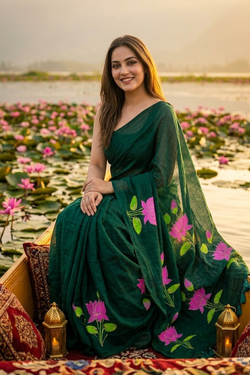 Podmosmita Mul Cotton Saree