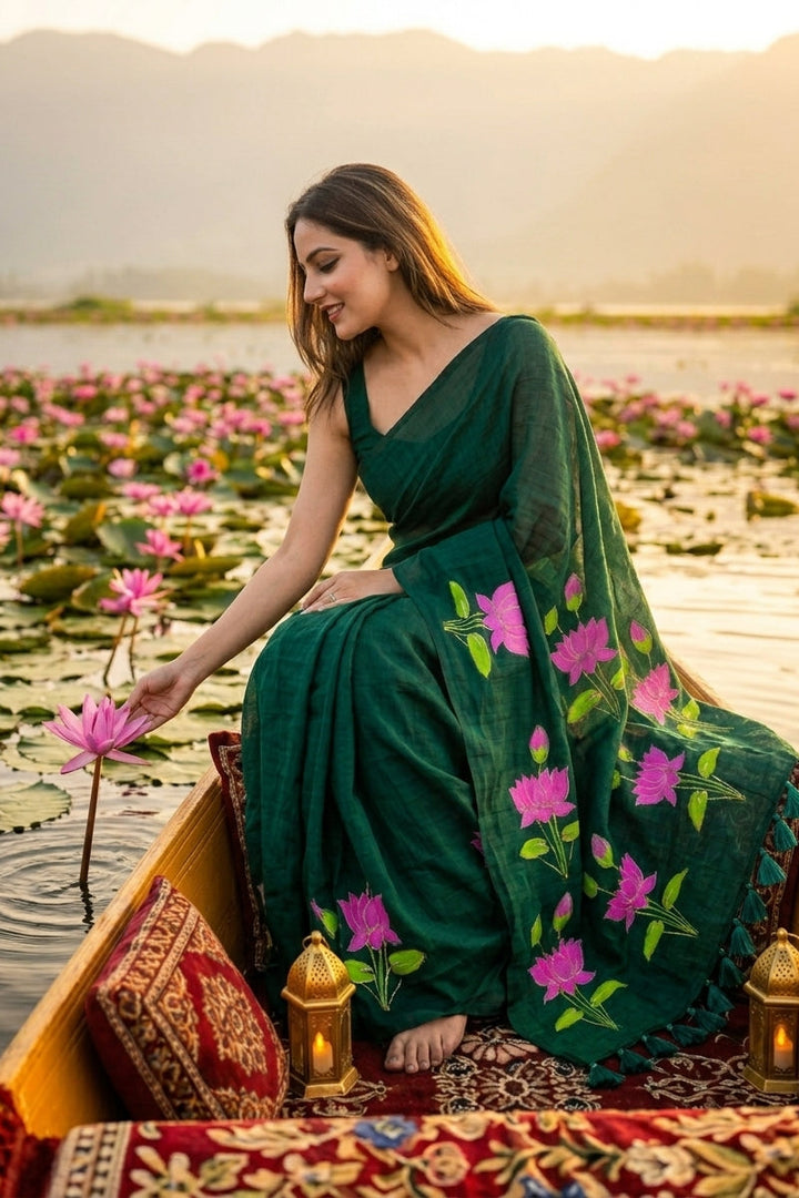 Podmosmita Mul Cotton Saree