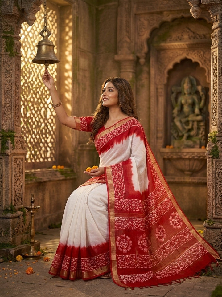 Mrinmoyee (মৃন্ময়ী) Cotton Linen Saree
