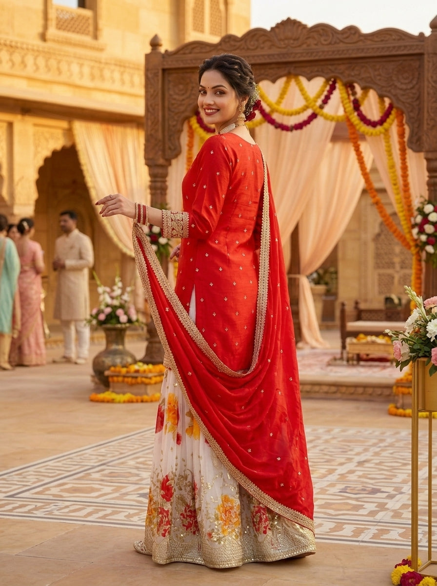 Enticing Bliss Designer Sharara Set