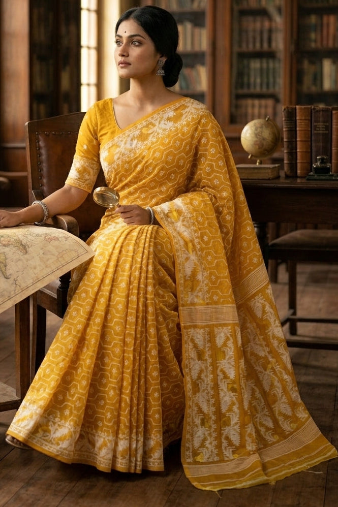 Swarnamayi Jamdani Saree