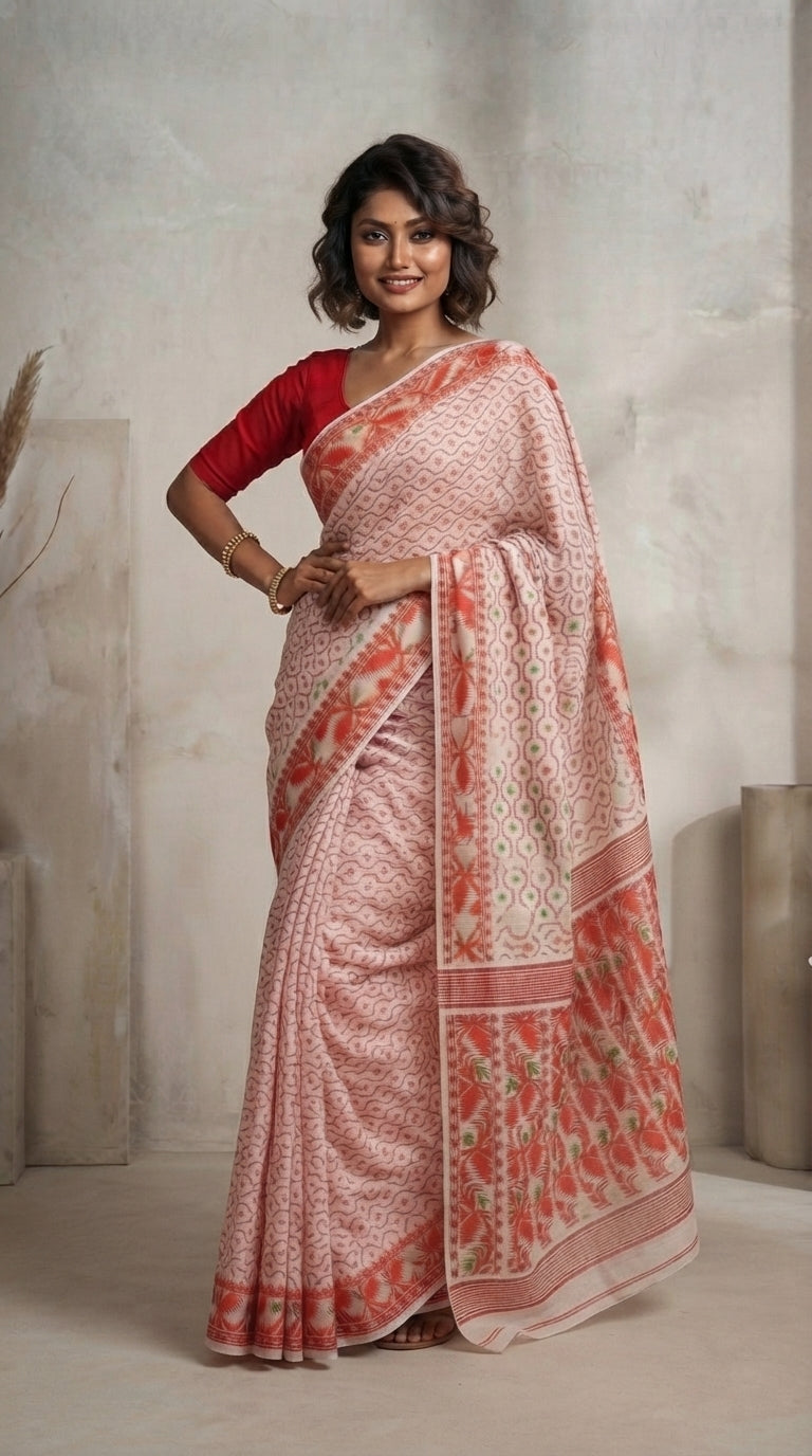 Swarnamayi Jamdani Saree