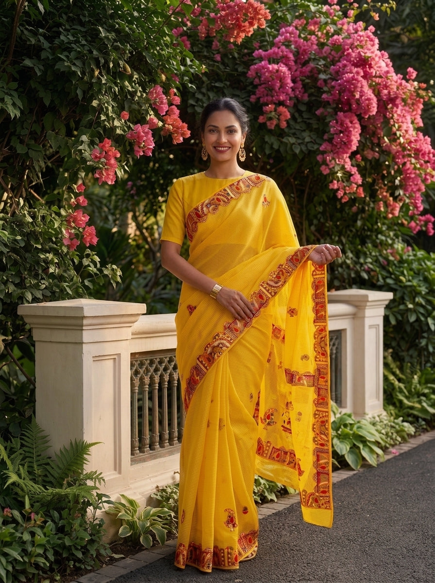Canvas of Heritage Kota Saree