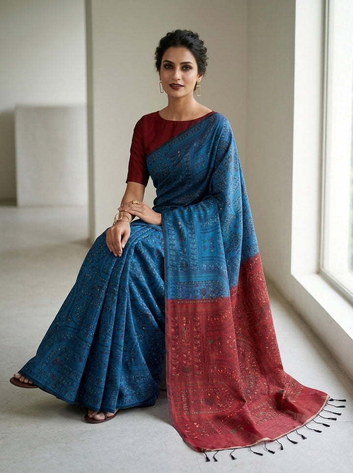 Melody of Colors Cotton Silk Saree