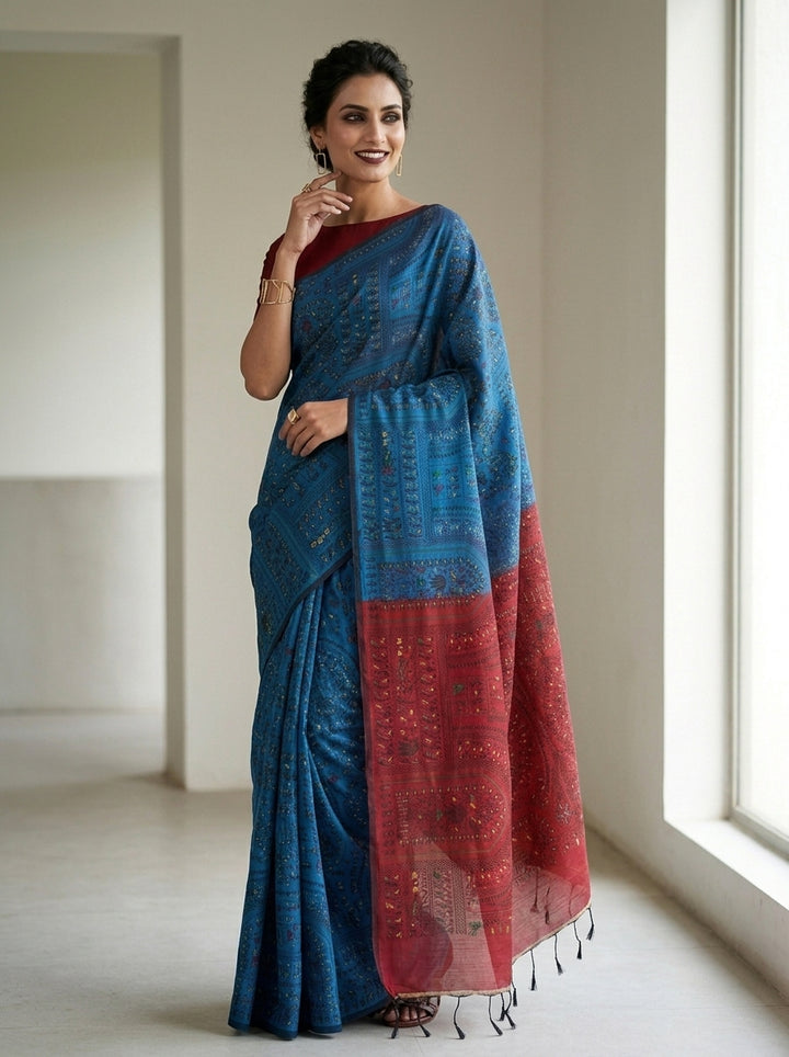 Melody of Colors Cotton Silk Saree