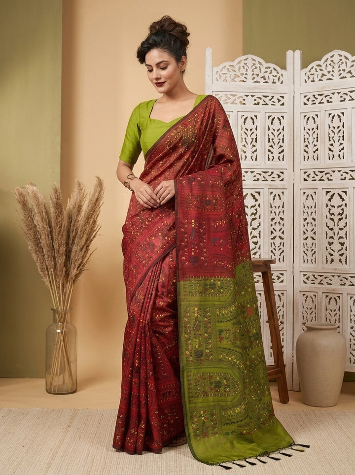Melody of Colors Cotton Silk Saree