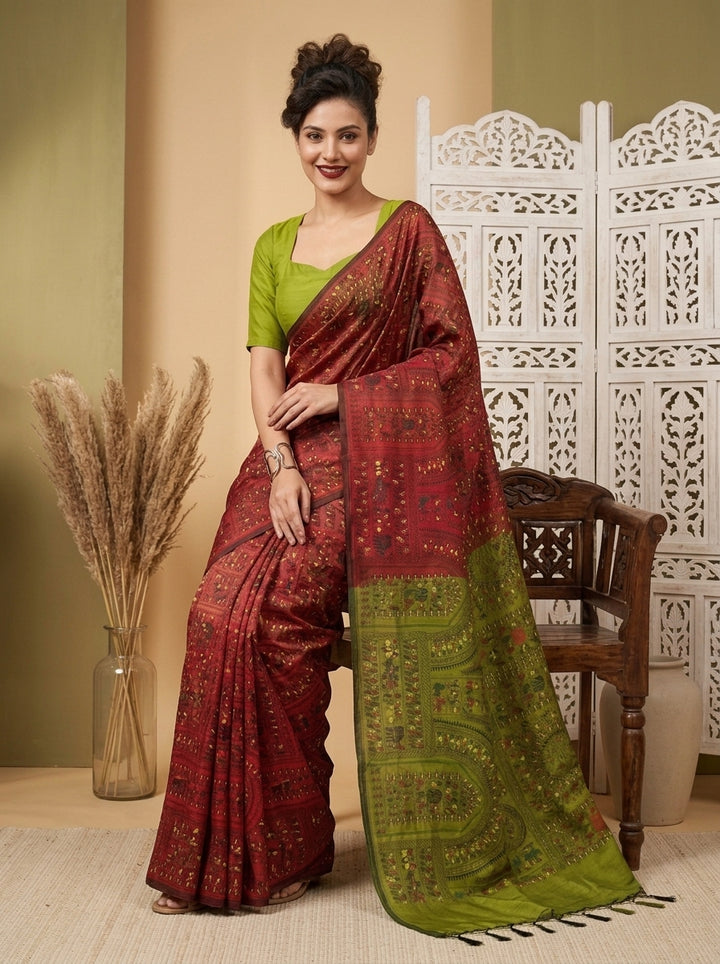 Melody of Colors Cotton Silk Saree