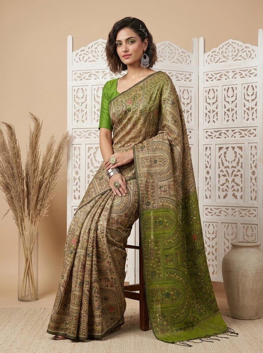 Melody of Colors Cotton Silk Saree