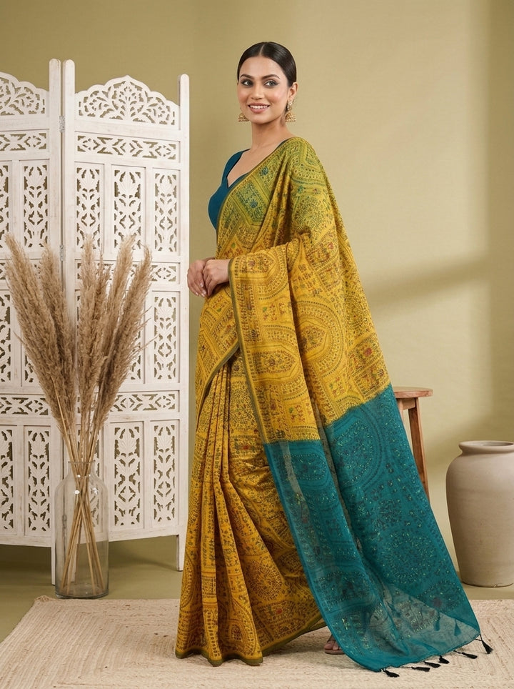 Melody of Colors Cotton Silk Saree