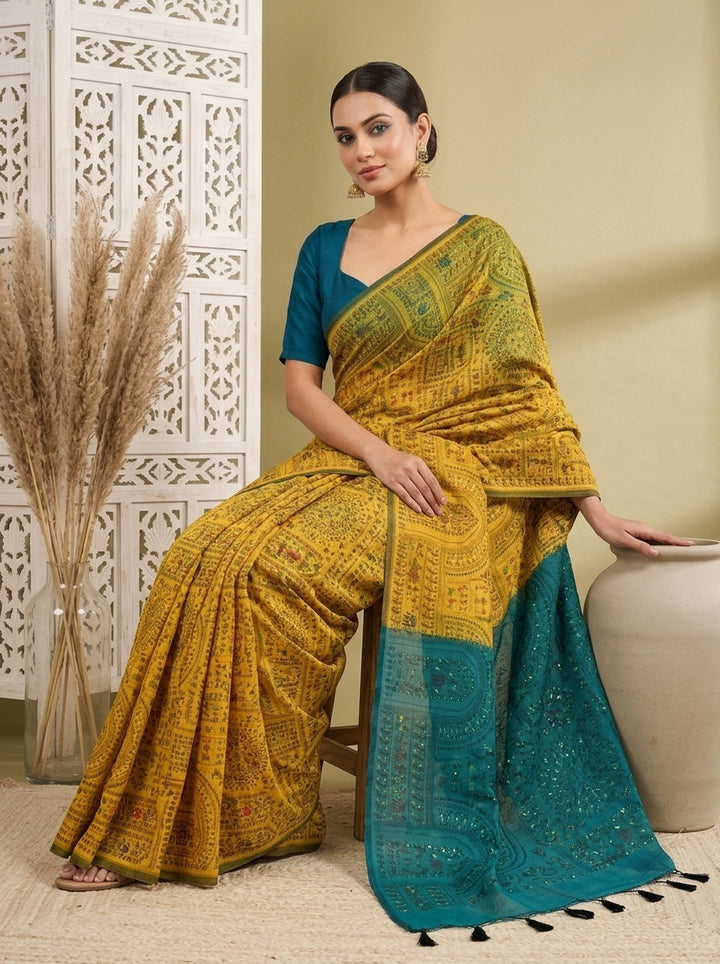 Melody of Colors Cotton Silk Saree