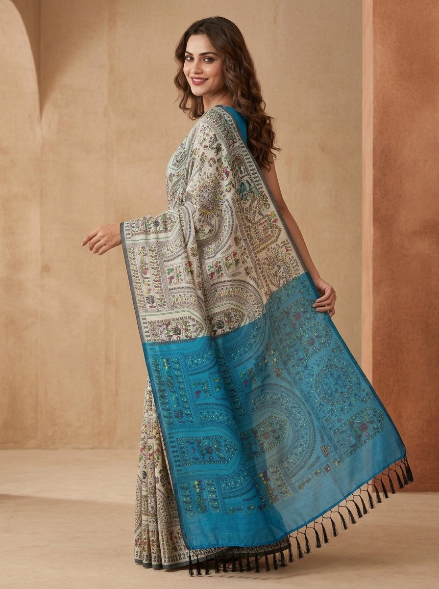 Melody of Colors Cotton Silk Saree