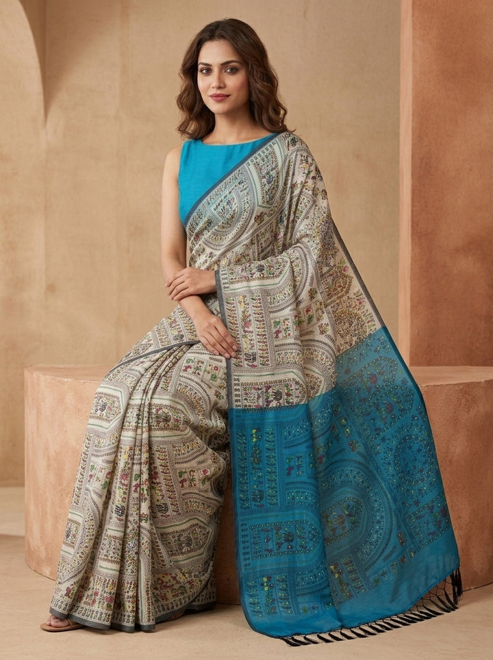 Melody of Colors Cotton Silk Saree