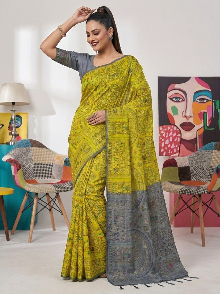 Melody of Colors Cotton Silk Saree