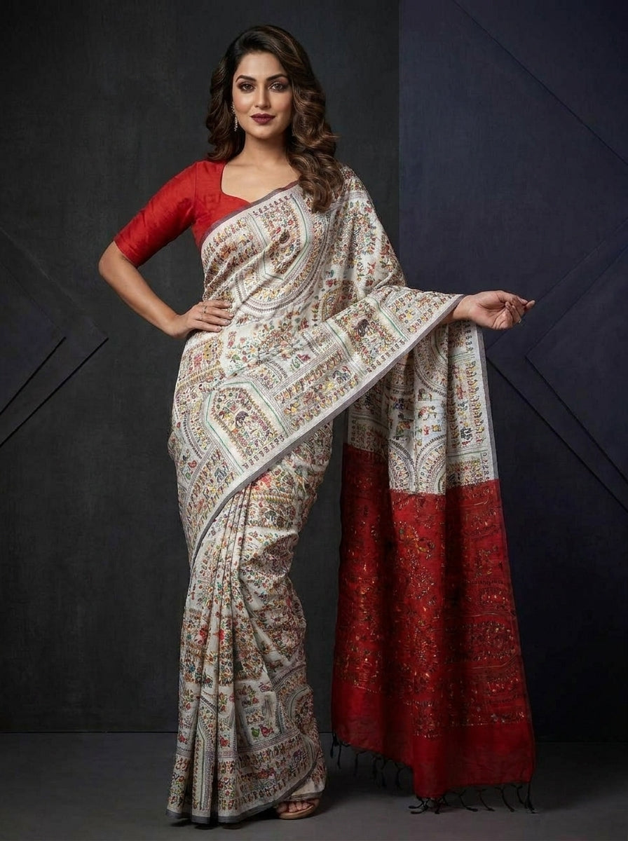 Melody of Colors Cotton Silk Saree