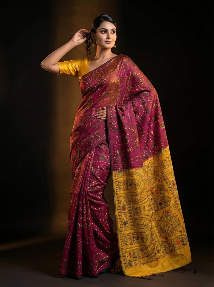 Melody of Colors Cotton Silk Saree