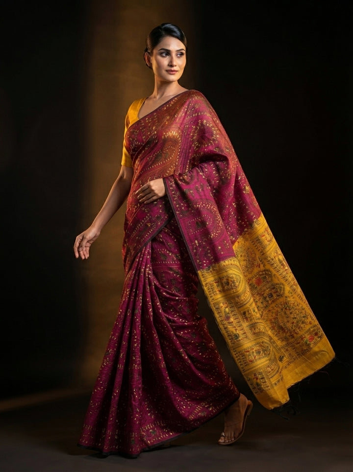 Melody of Colors Cotton Silk Saree