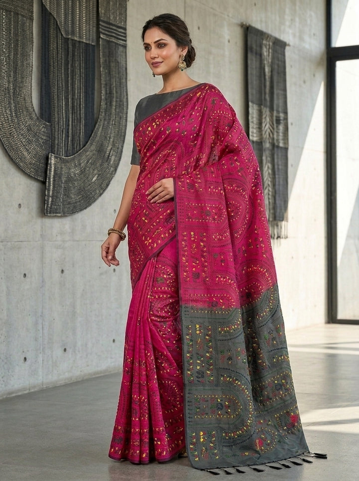 Melody of Colors Cotton Silk Saree