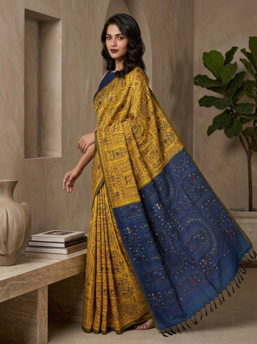 Melody of Colors Cotton Silk Saree