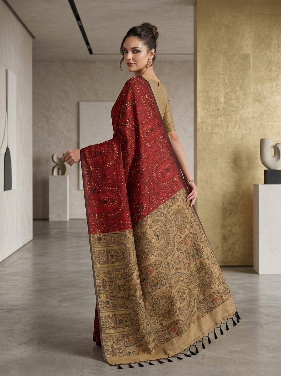 Melody of Colors Cotton Silk Saree