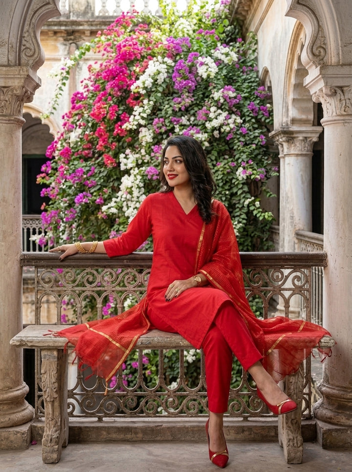 Rosy Vibes- Kurti Set
