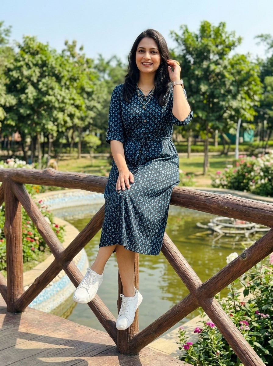 Sweet Blossom-Cotton Dress