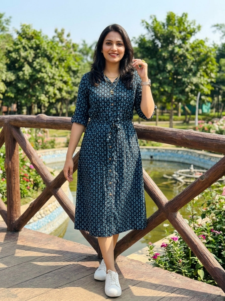Sweet Blossom-Cotton Dress