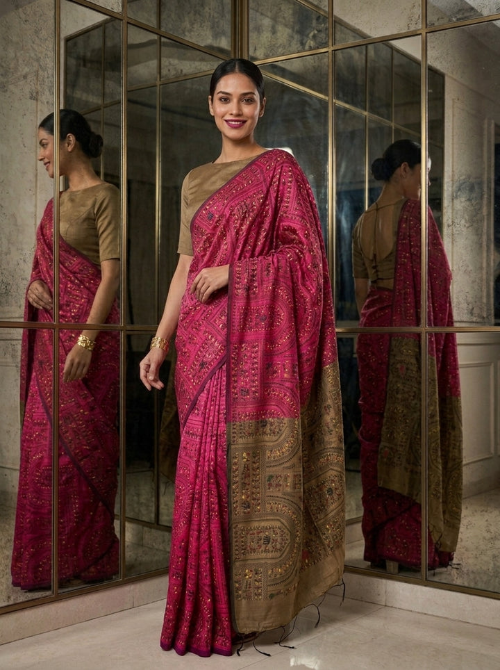 Melody of Colors Cotton Silk Saree
