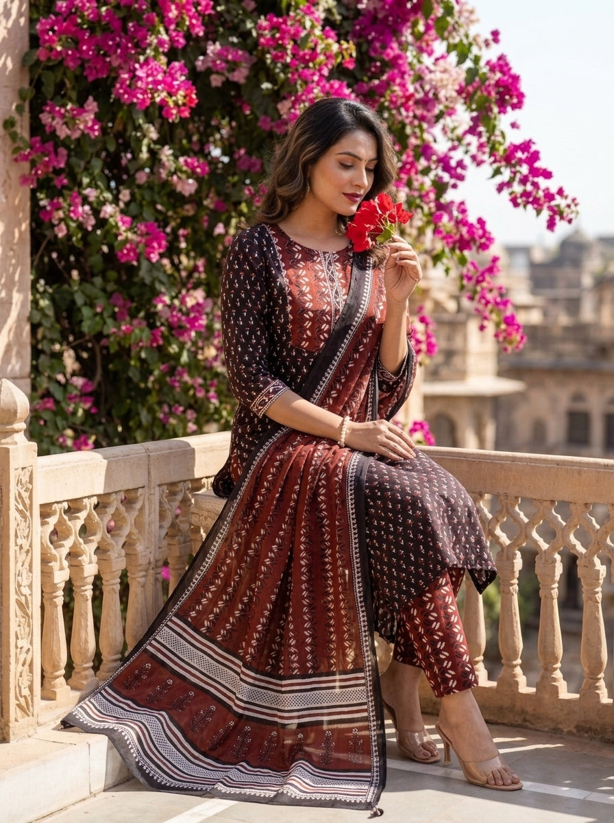 Simplicity Is The Ultimate Sophistication (Cotton Suit Set)