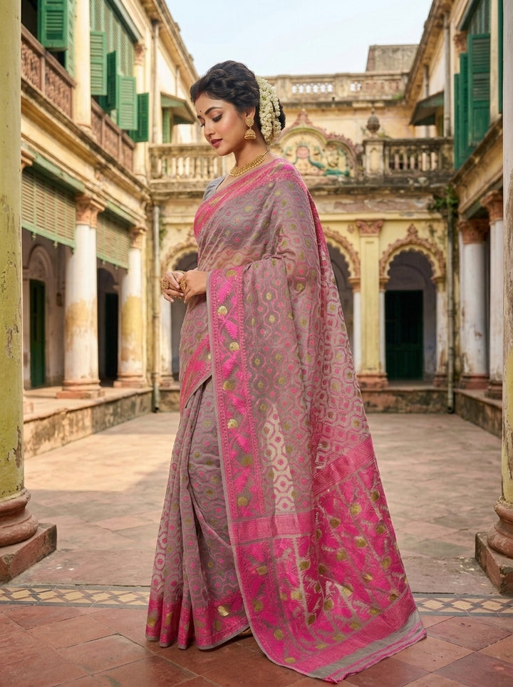 Swarnamayi Jamdani Saree