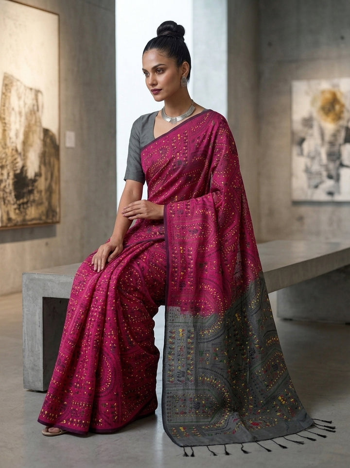 Melody of Colors Cotton Silk Saree