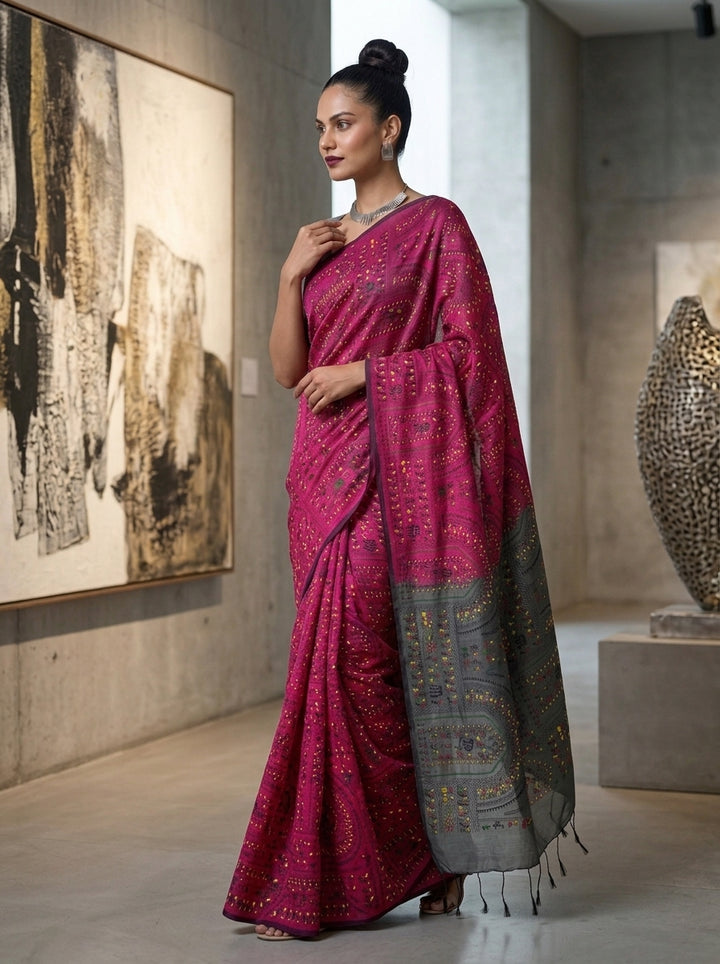 Melody of Colors Cotton Silk Saree