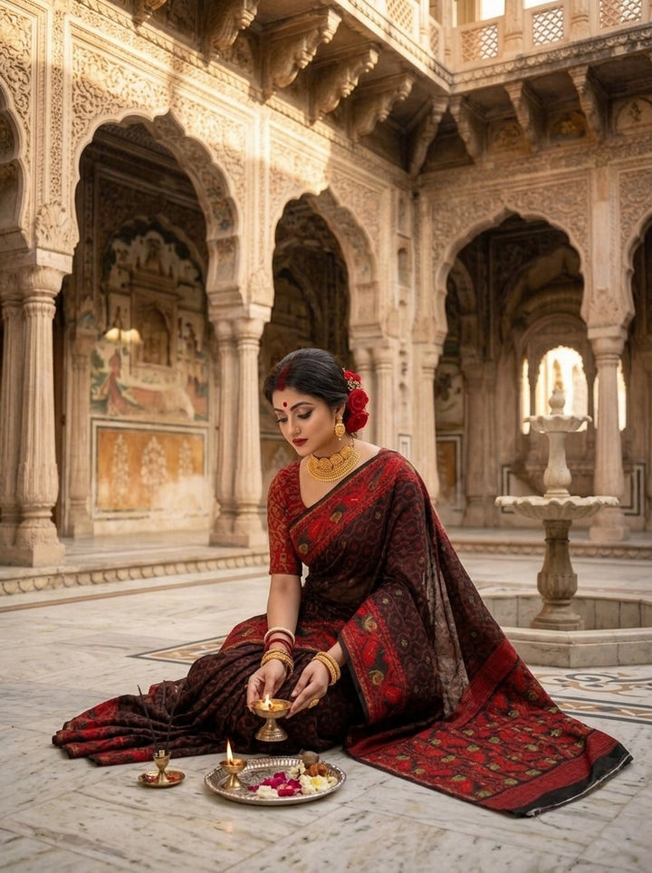 Swarnamayi Jamdani Saree