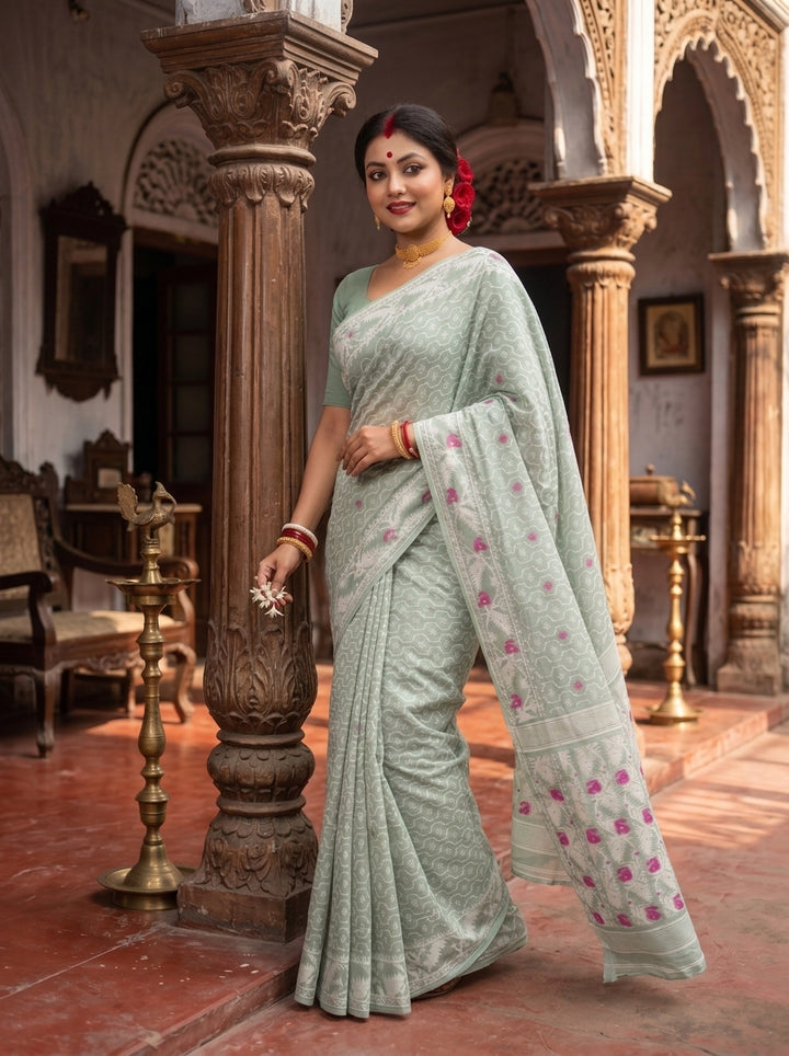 Swarnamayi Jamdani Saree