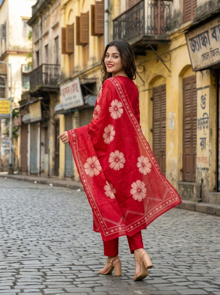 Cheers To Love Cotton Suit Set