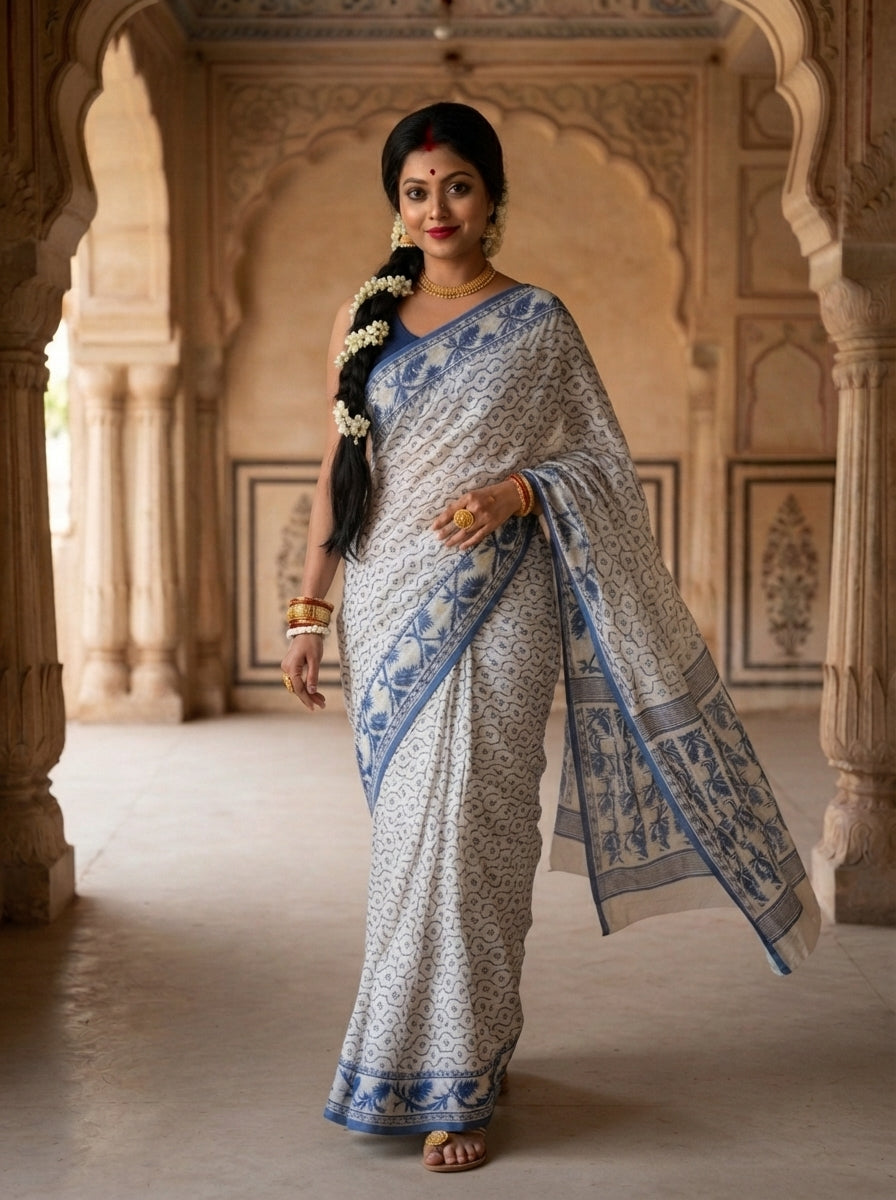 Swarnamayi Jamdani Saree