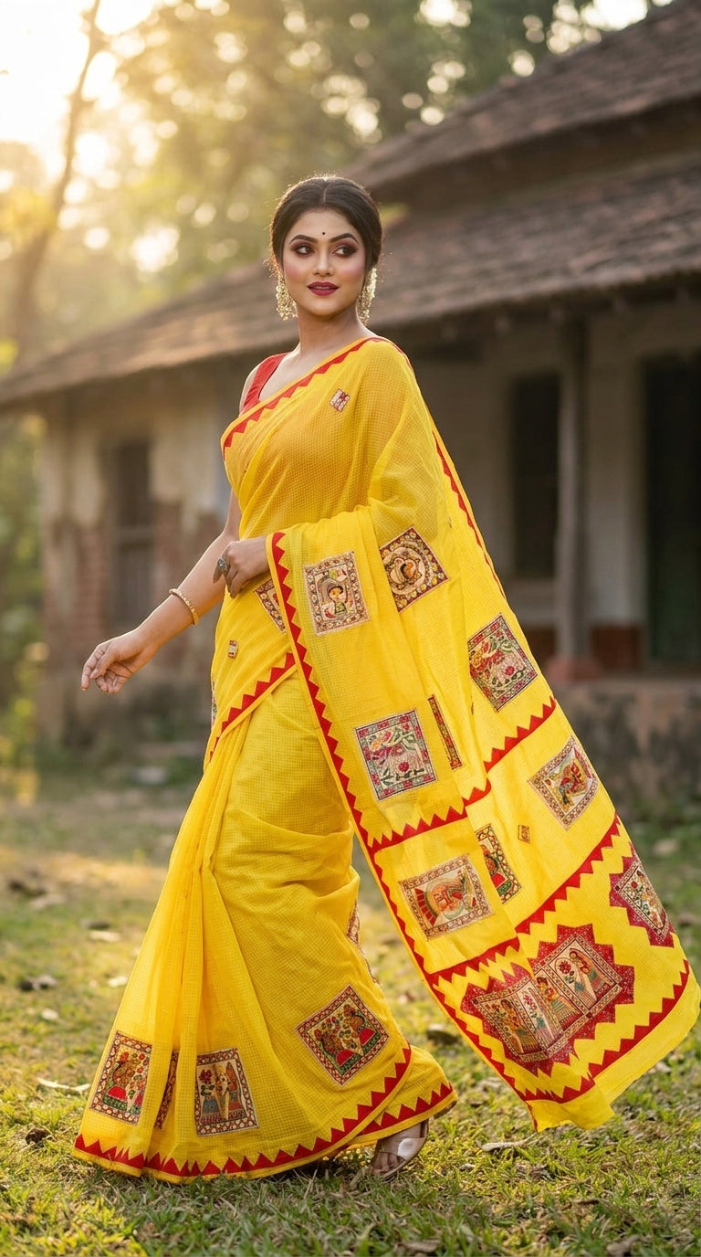 Madhubani Maya Kota Saree