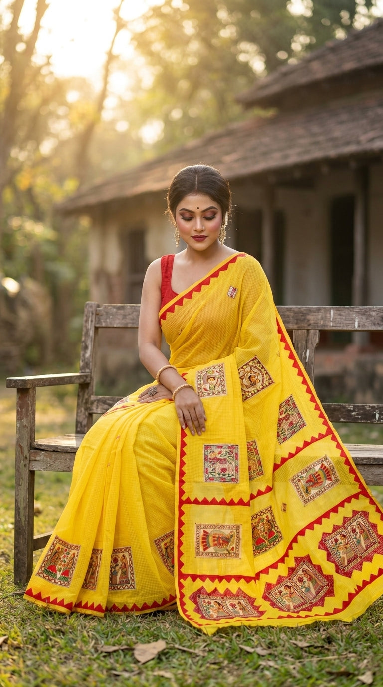 Madhubani Maya Kota Saree