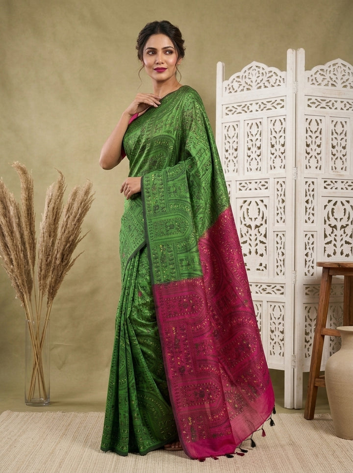 Melody of Colors Cotton Silk Saree