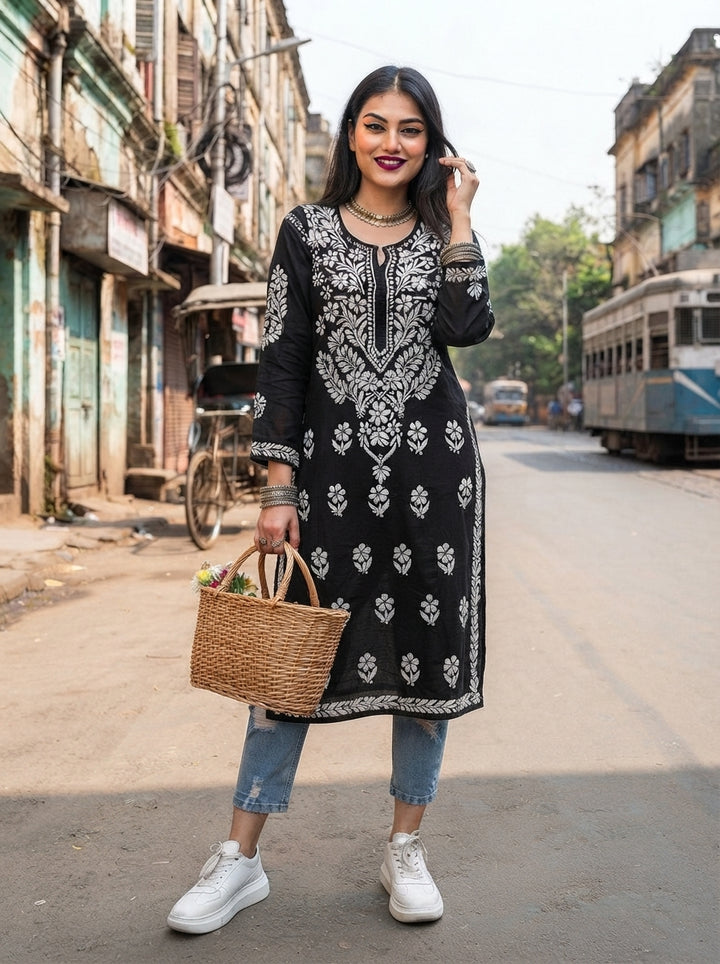 Wheel Of Peace Rayon Kurti Set