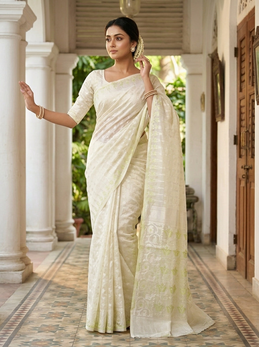 Moner Alo-Bengal Jamdani Saree
