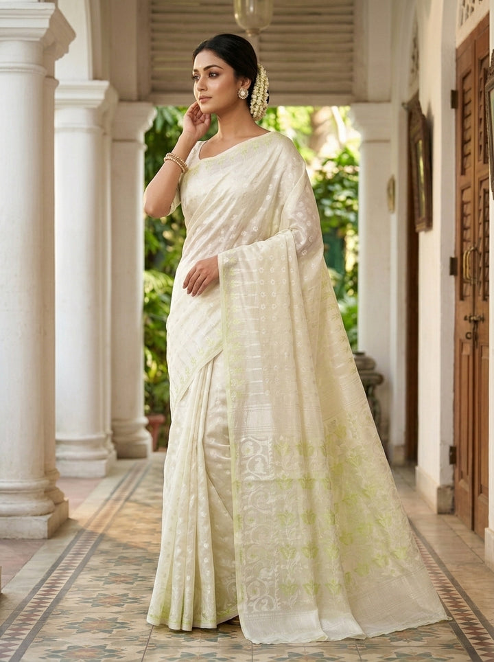 Moner Alo-Bengal Jamdani Saree