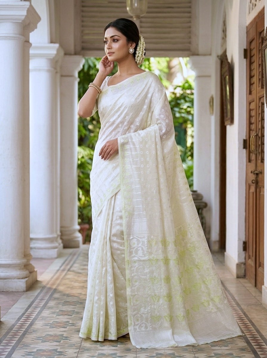 Moner Alo-Bengal Jamdani Saree