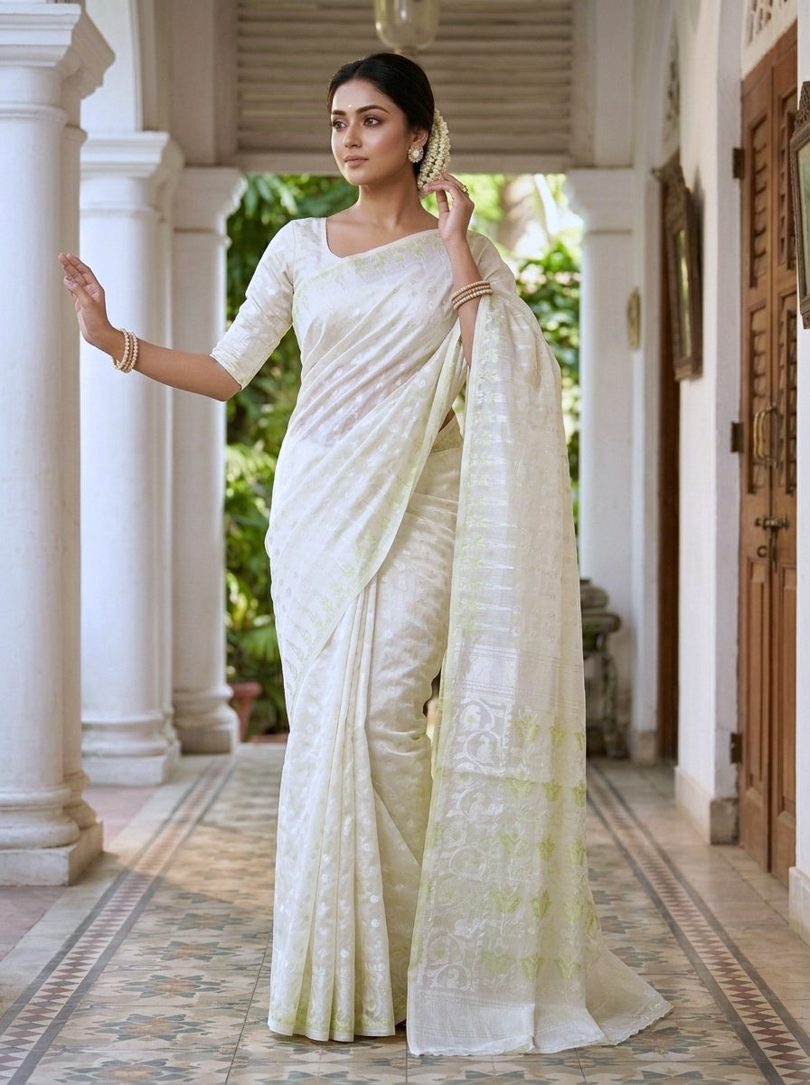 Moner Alo-Bengal Jamdani Saree