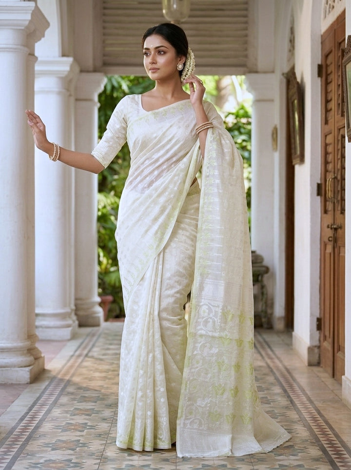 Moner Alo-Bengal Jamdani Saree