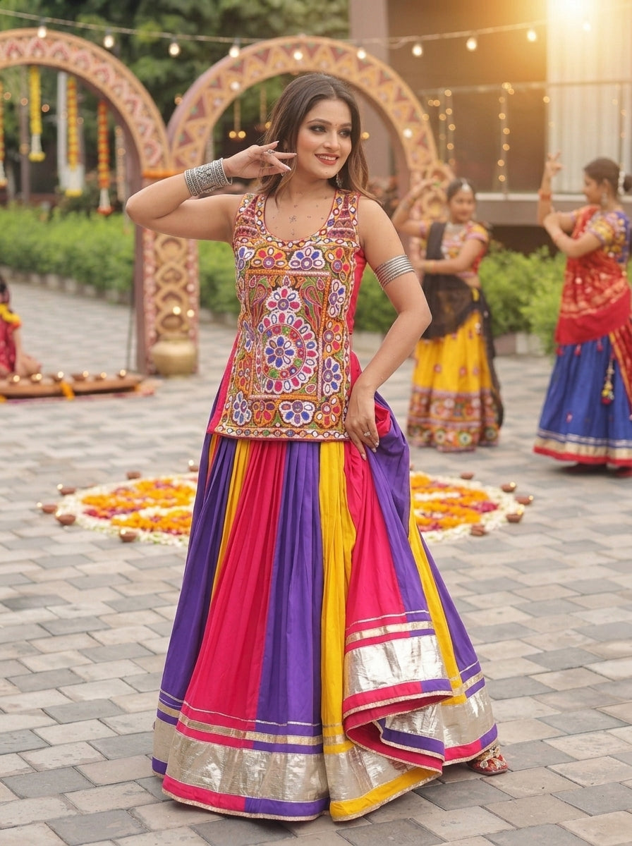 Navrang Noor Cotton Lehenga